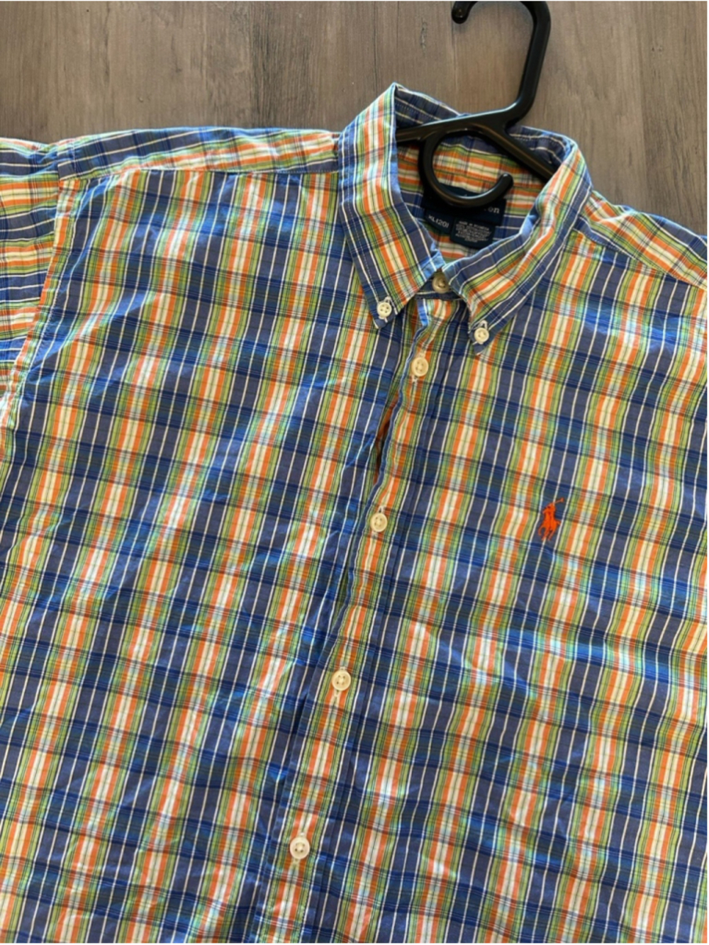 Boys Ralph Lauren Short Sleeve Plaid Shirt Size XLarge (20)